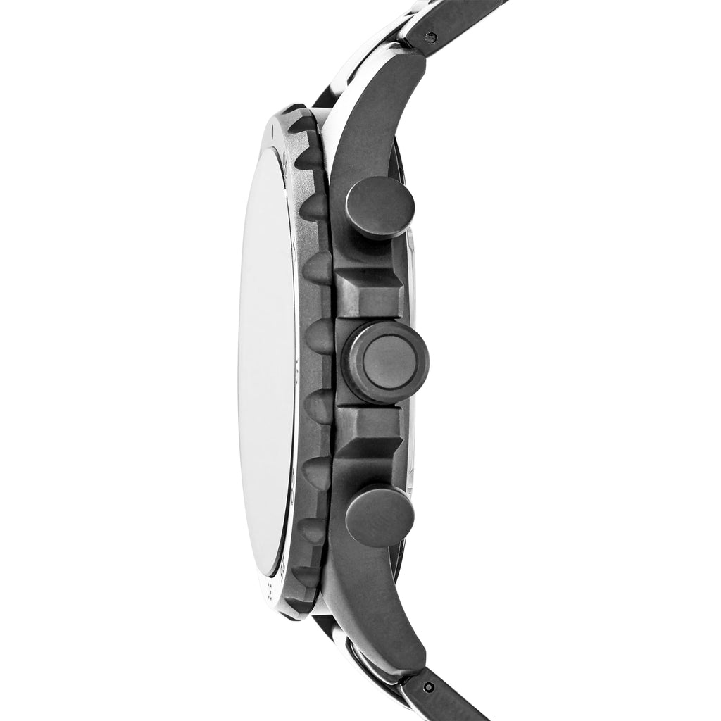 Fossil Men's Nate Quartz Watch, Oversized Stainless Steel Chronograph Watch for Men