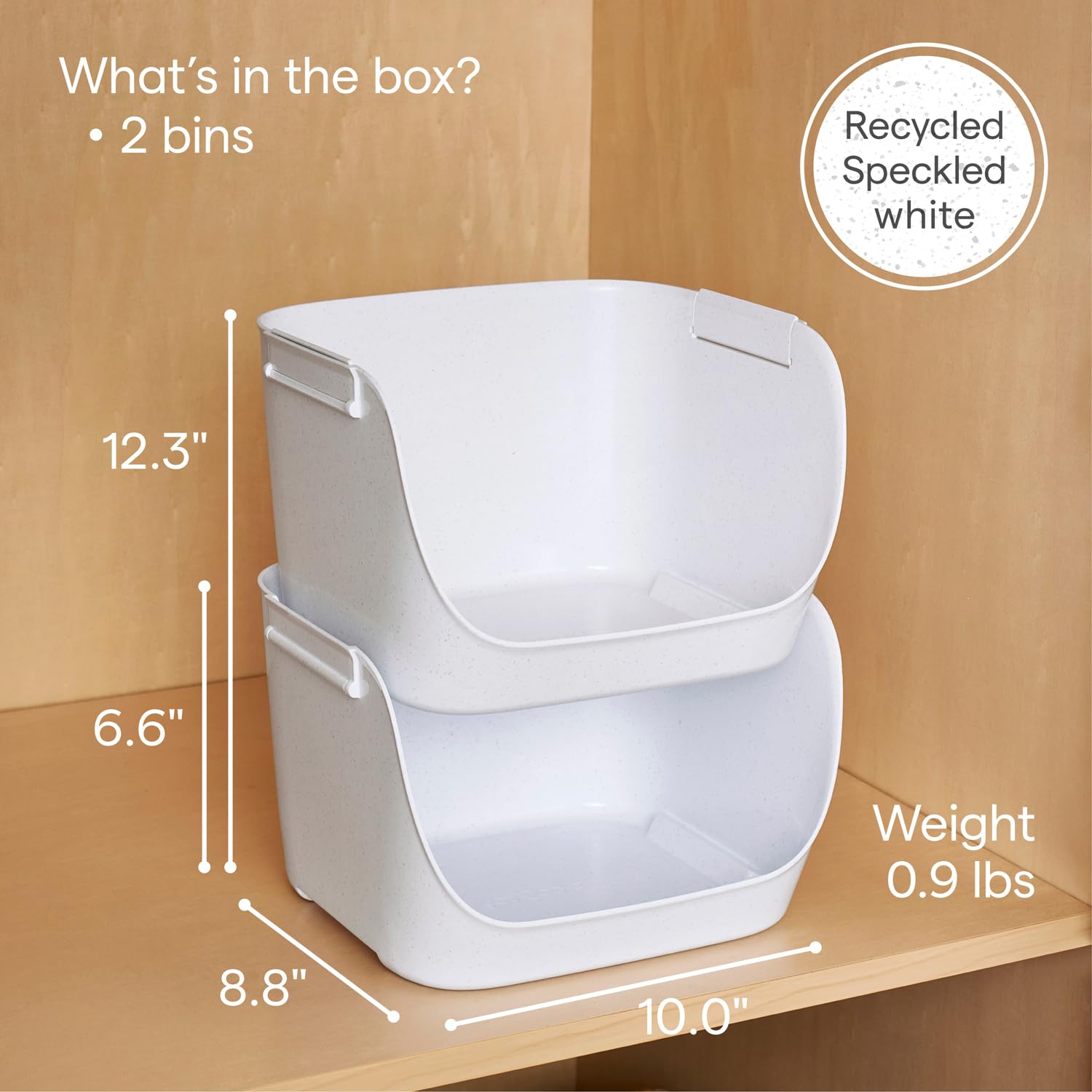 YouCopia ShelfBin Packet Organizer, 4-Tier Stairstep Raised Divided Bin, BPA-Free Storage Caddy for Kitchen Pantry and Cabinet Organization, Tea Bags, Medicine, and More