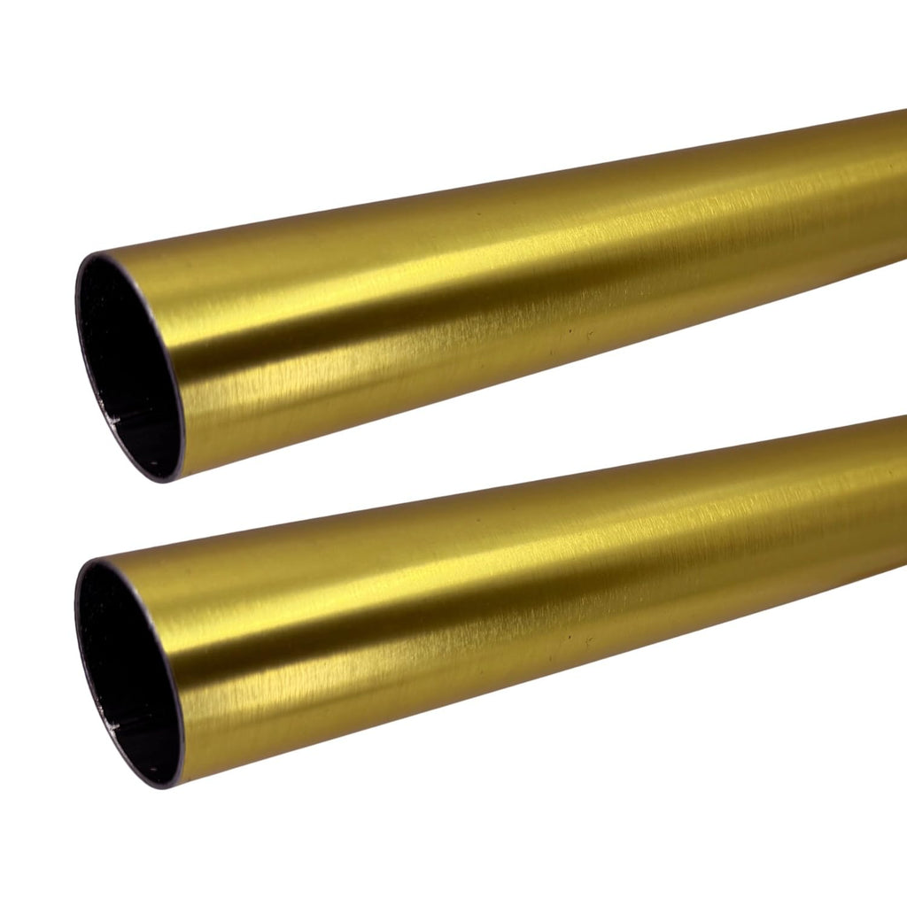 72" HEAVY DUTY Round Closet Rod | 32mm Diameter | Satin Brass Clothes Pole | 1 Pack
