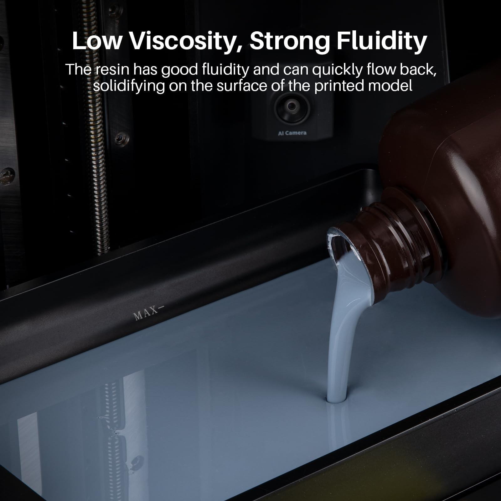 ELEGOO ABS-Like Resin 3.0 Pro, Higher Scratch-Resistance 3D Printing Photopolymer Resin, 405nm UV Resin for MSLA/DLP/LCD Printers Fast Curing High Precision Non-Brittle, Beige 1000g