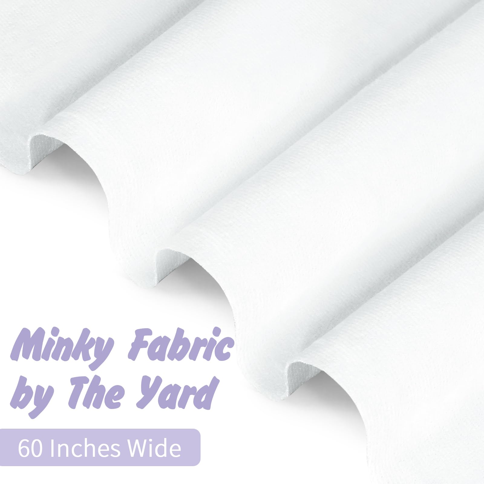 Entisn Minky Fabric by The Yard, 1 Yard x 60 Inch Wide Pre-Cut Fleece Fabric Beige Cuddle Minky, Solid Soft Plush for Blanket, Pillow Cover, Scarf, Sewing