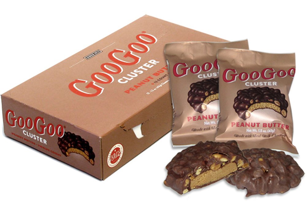 Goo Goo Cluster Variety Pack - 2 of each Flavor Large Bars - Original, Supreme, Peanut Butter
