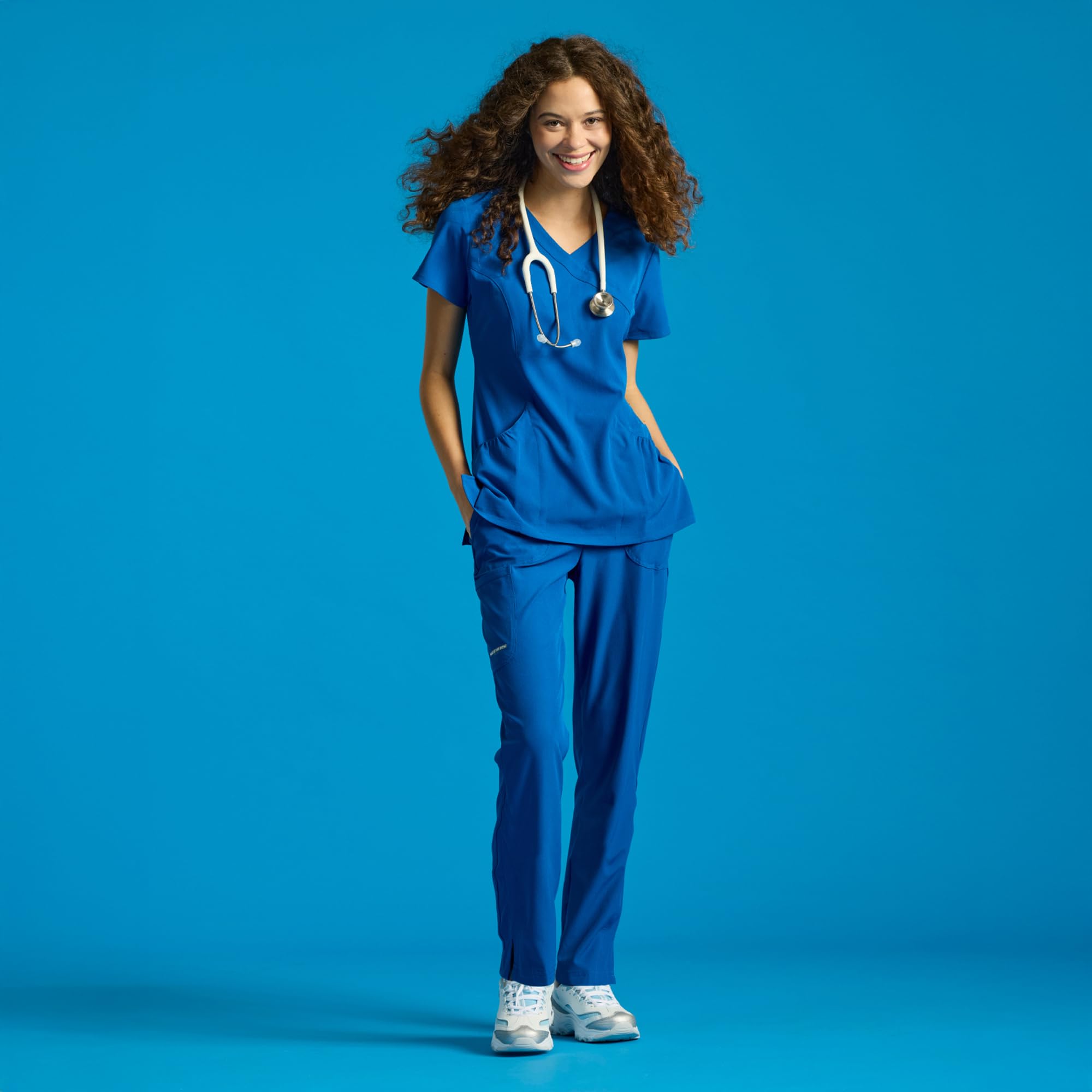 BARCO Skechers Vitality Charge Slim Fit Scrub Jogger for Women – Low-Rise Bottoms with Tapered Leg & 4-Way Stretch