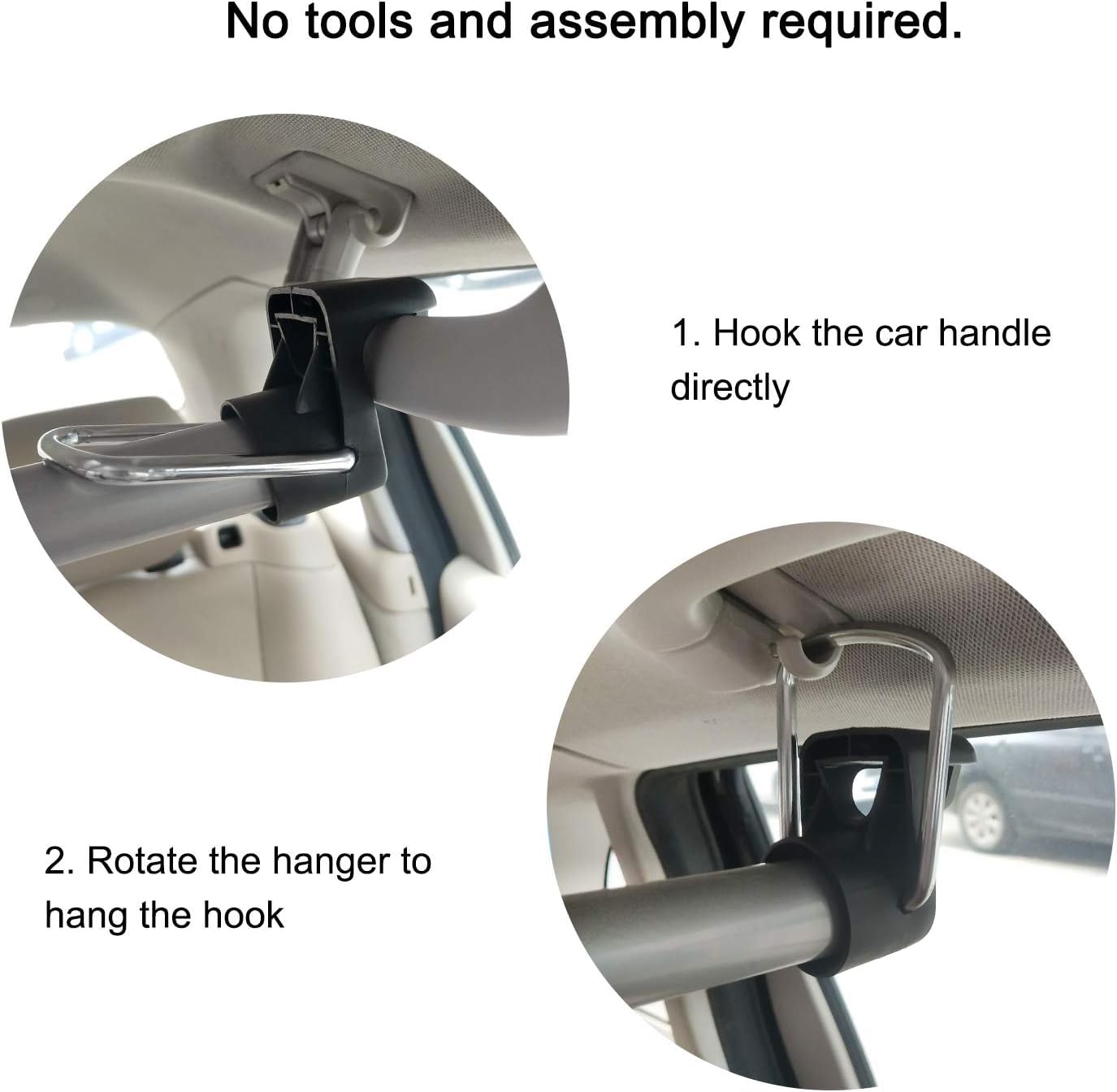 Car Clothes Hanger Bar, 30-63 Inches Expandable Heavy Duty Car Clothes Rack for Car Travel - Adjustable Clothes Storage Hanger Automotive Travel Hanging Rack for Most Cars,Trucks,SUVs,Road Travelers
