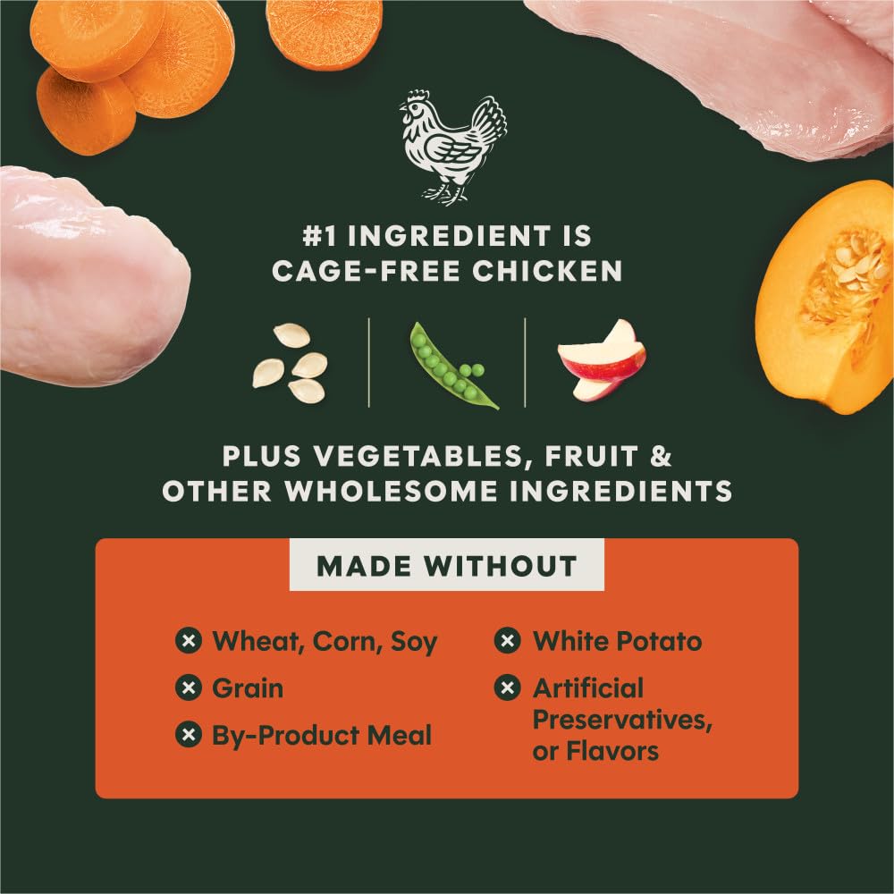 Instinct RawBoost Gut Health, Natural Dry Dog Food with Freeze-Dried Pieces, High Protein, Grain-Free Recipe - Real Chicken, 3.5 lb. Bag