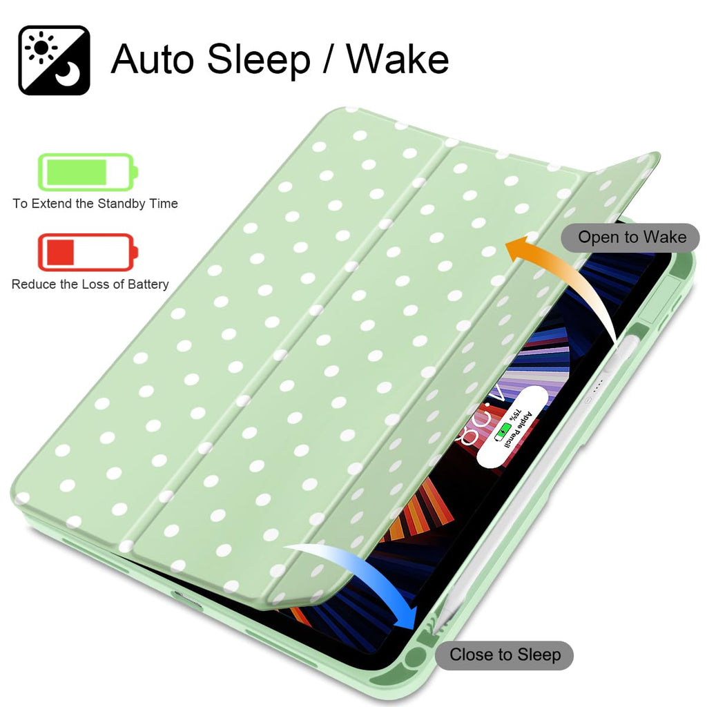 Tuiklol Case for iPad Air 11 Inch M4 2026 / Air 11 Inch M3 2025 / Air 11 Inch M2 2024 / iPad Air 10.9 Inch 2022 2020, Buit in Pencil Holder with Shockproof Cover Clear Transparent Back, Black Flower