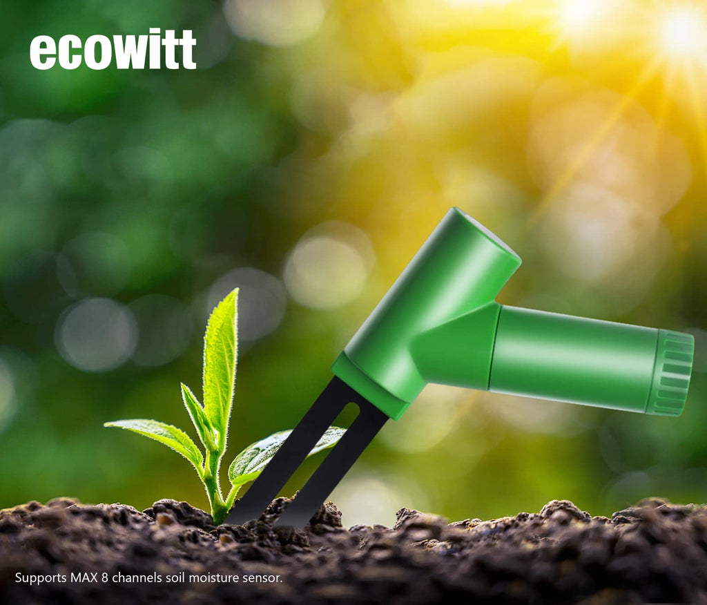 ECOWITT GW1206 Soil Moisture Tester Kit, Includes GW1200 IoT Wi-Fi Gateway and WH51 Soil Moisture Sensor, 915 MHz