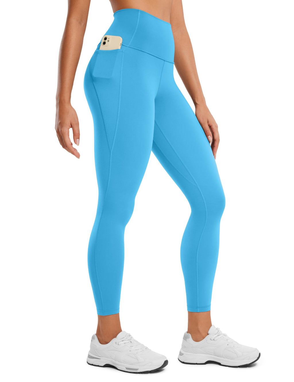 CRZ YOGA Butterluxe Workout Leggings Pockets 25'' - High Waisted Gym Womens Yoga Pants Buttery Soft