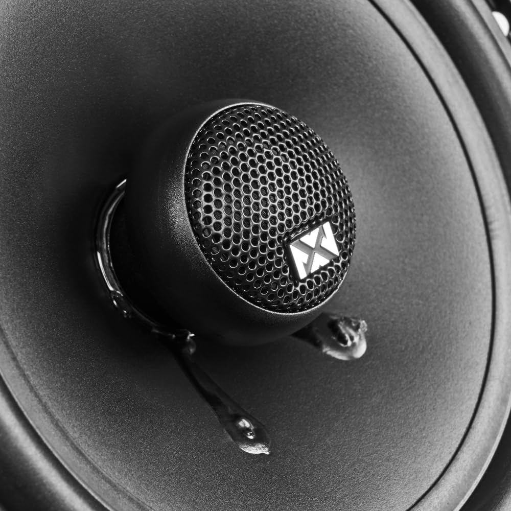 NVX NSP35 3.5" Car Speakers, 200W Max, 70W RMS, 2-Way Coaxial w/Silk Dome Tweeters & Built-in X-Overs, Easy to Install in Cars/Trucks/Doors (Pair)