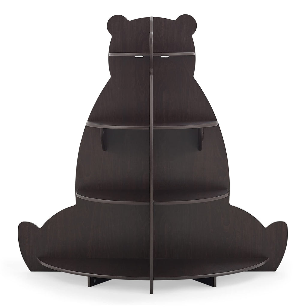 Delta Children Bear Bookcase - Greenguard Gold Certified, Crafted Walnut