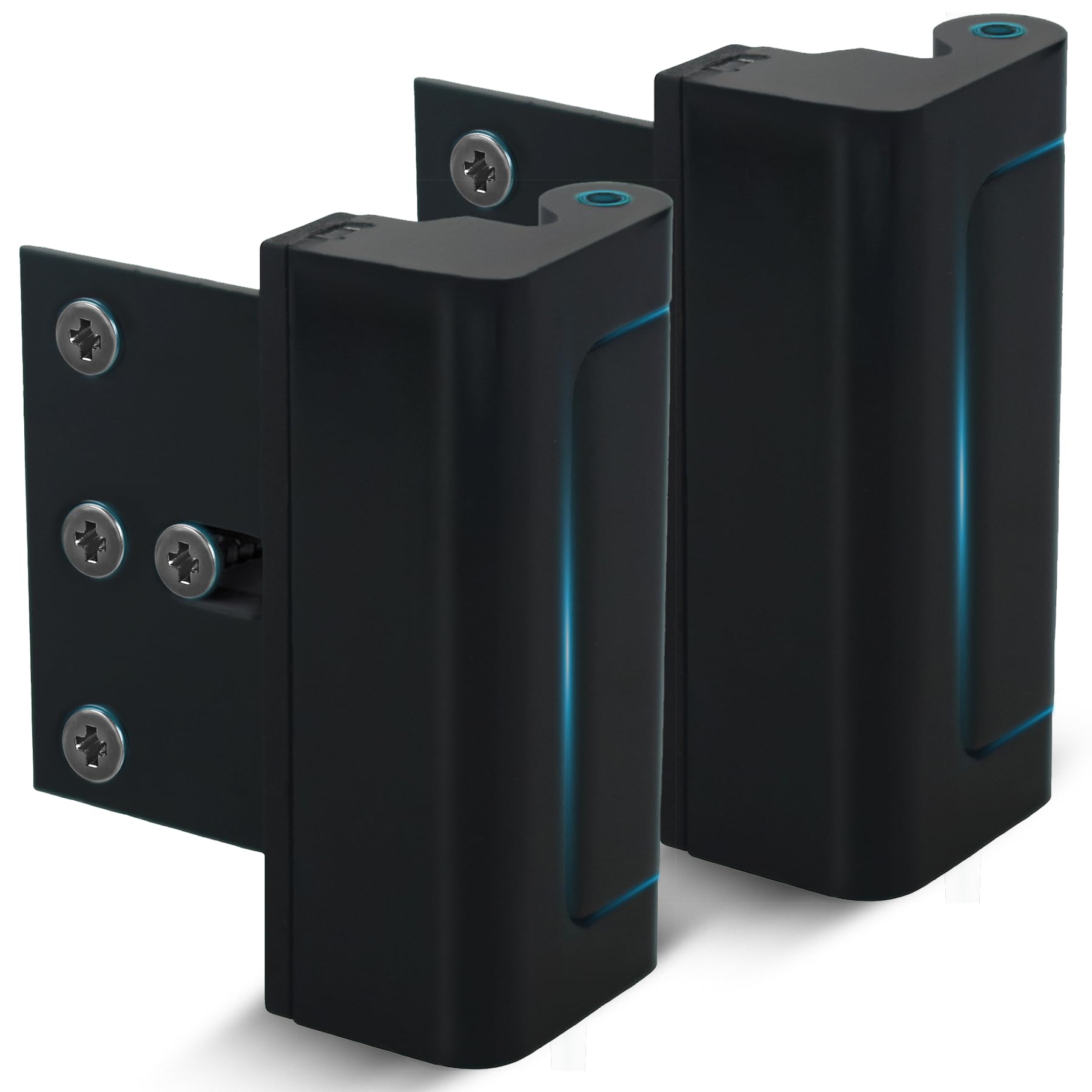Dwell+Good Door Locks (2-Pack) - Easy To Install Aluminum Home Security Door Locks for Front Door - Child Proof Door Lock for Kids Safety - Withstand 800 lb of Force & Tamper Proof Top Door Lock Latch