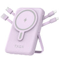 for Magsafe Battery Pack,10000mAh Magnetic Power Bank 22.5W PD Fast Charging with LED Display,Wireless Portable Charger with Built-in Cables and Stand for iPhone 17/16/15/14/13/12/Pro/Pro Max