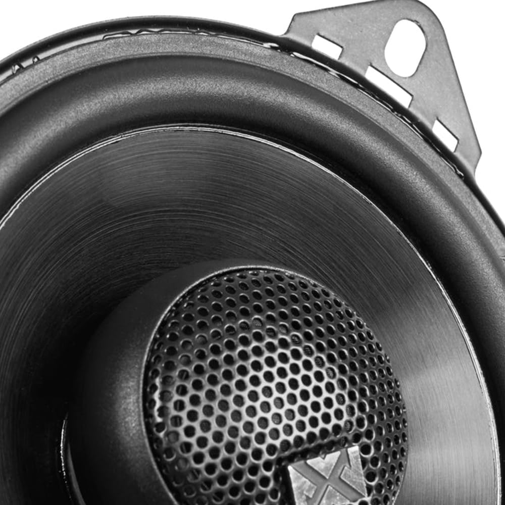 NVX NSP35 3.5" Car Speakers, 200W Max, 70W RMS, 2-Way Coaxial w/Silk Dome Tweeters & Built-in X-Overs, Easy to Install in Cars/Trucks/Doors (Pair)