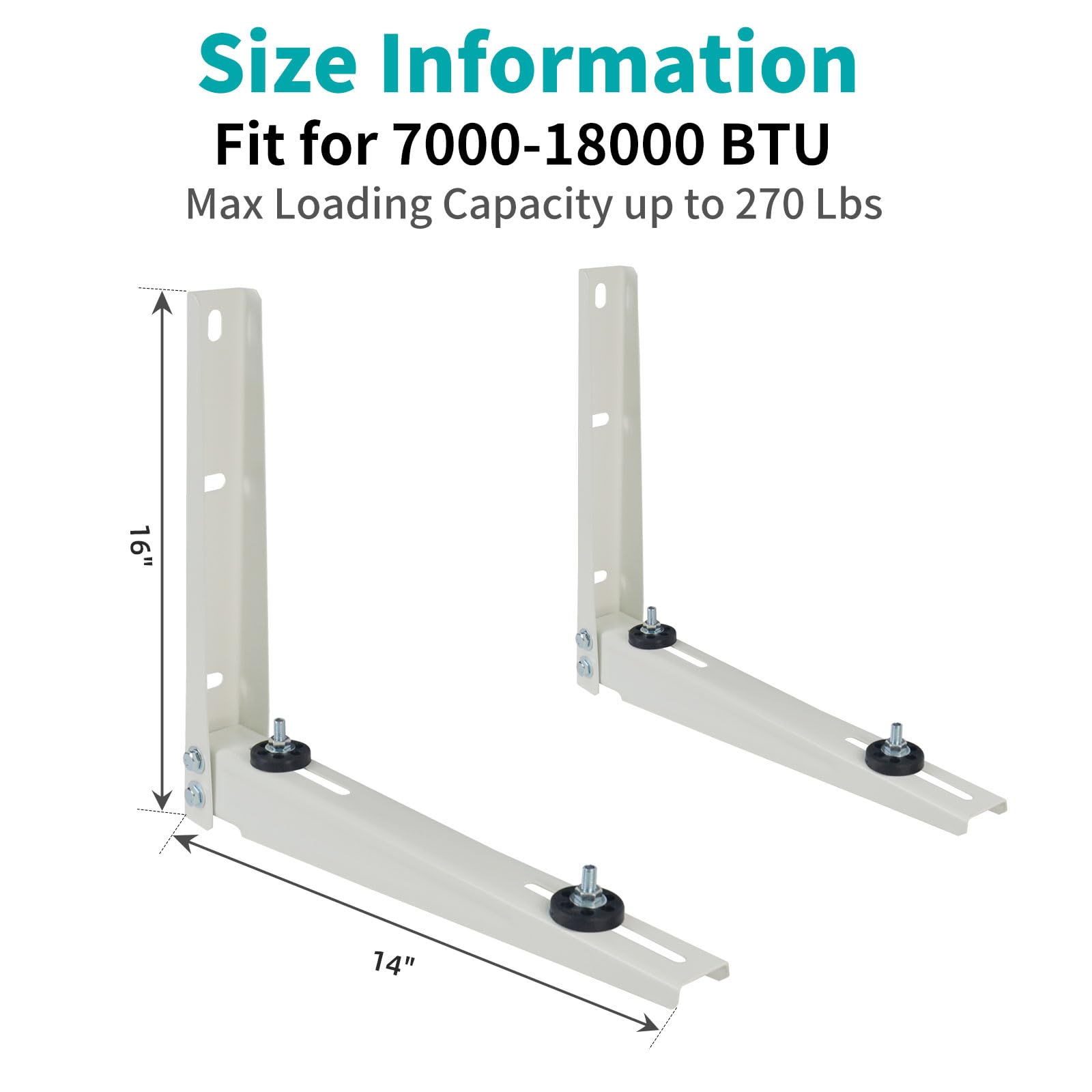 Mini Split Wall Mounting Bracket for 7000-18000 BTU Air Conditioner Heat Pump System Unit,Heavy Duty Foldable mini Split Bracket