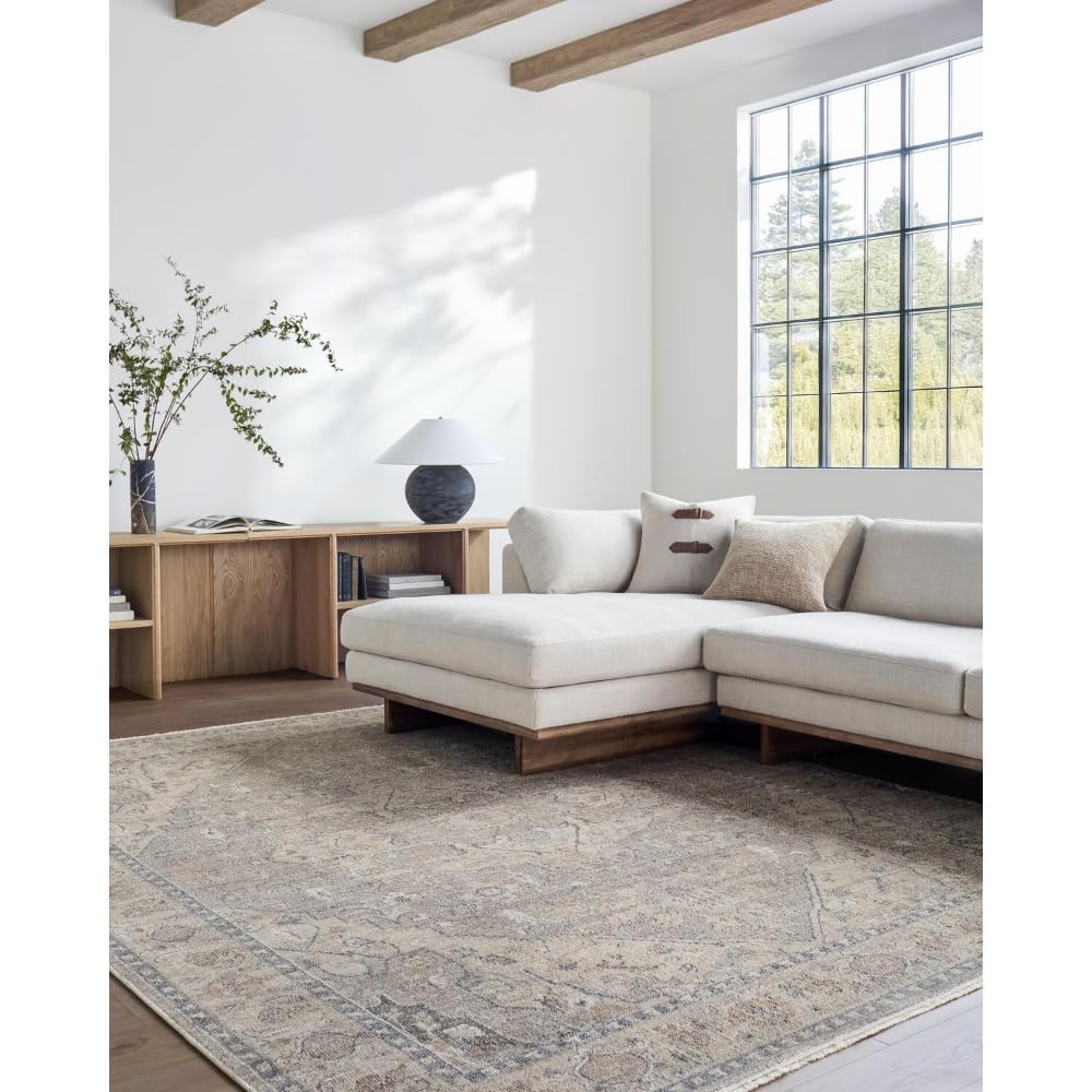 Livabliss x Galey Alix Maria Elena III Vintage Medallion Area Rug, 5'3" x 7' (5' x 7'), Brown