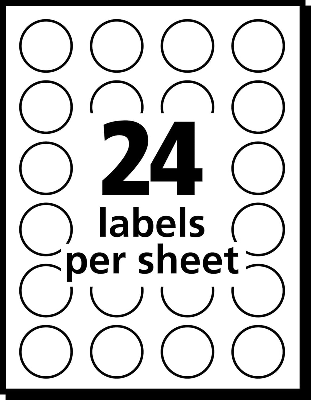 Avery Print/Write Self-Adhesive Removable Labels, 0.75 Inch Diameter, Green, 1008 per Pack (5463)