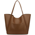 KKXIU Tote Bag for Women Vegan Leather Shoulder Purse Large Capacity Travel Bag