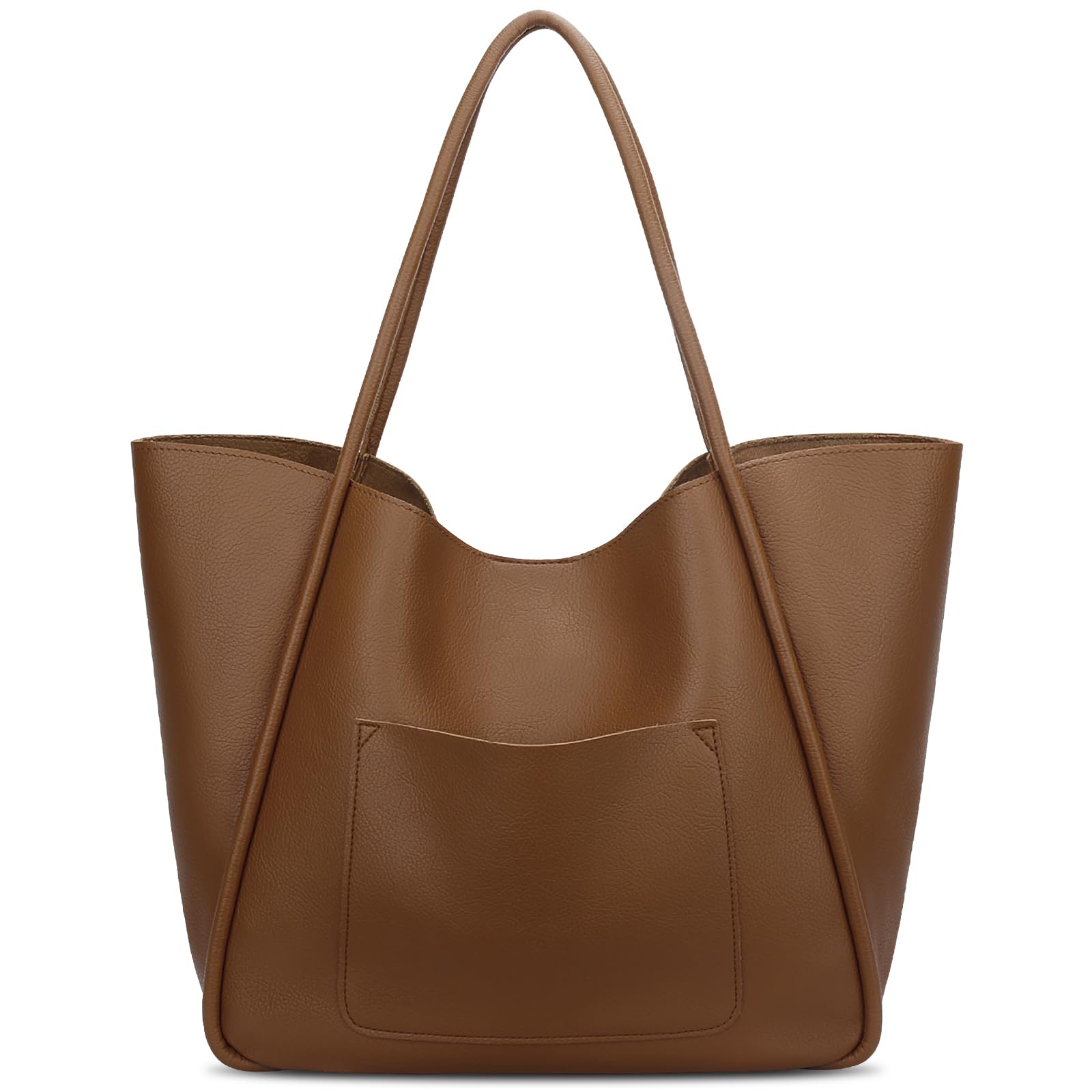 KKXIU Tote Bag for Women Vegan Leather Shoulder Purse Large Capacity Travel Bag