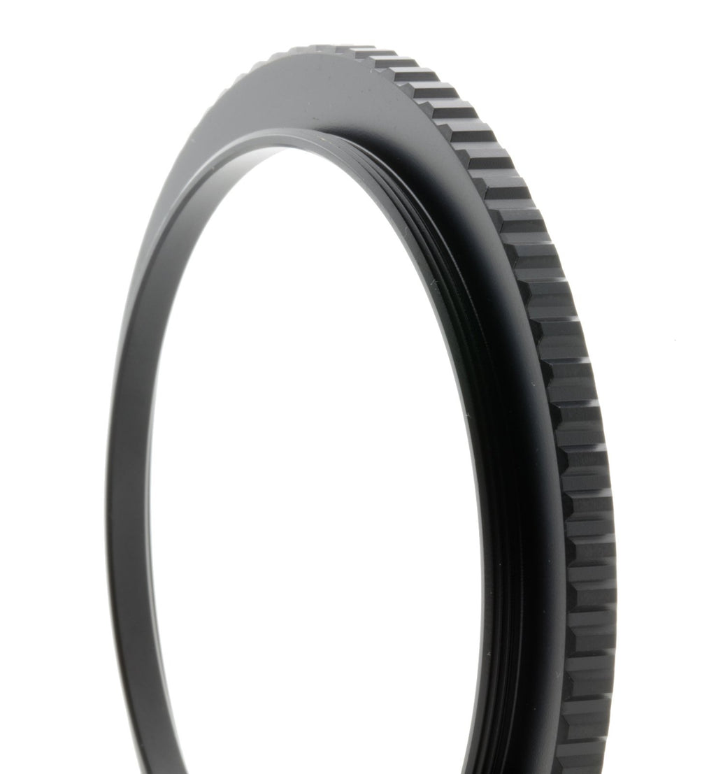 Breakthrough Photography 46mm to 52mm Step-Up Lens Adapter Ring for Filters, Made of CNC Machined Brass with Matte Black Electroplated Finish