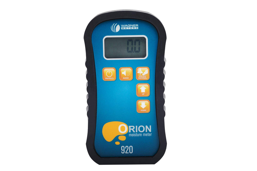 Orion® 910 Pinless Wood Moisture Meter Kit by Wagner Meters | Accurate, Non-Damaging, Deep Depth Lumber Moisture Measurement, On-site Calibration (Standard Calibrator)
