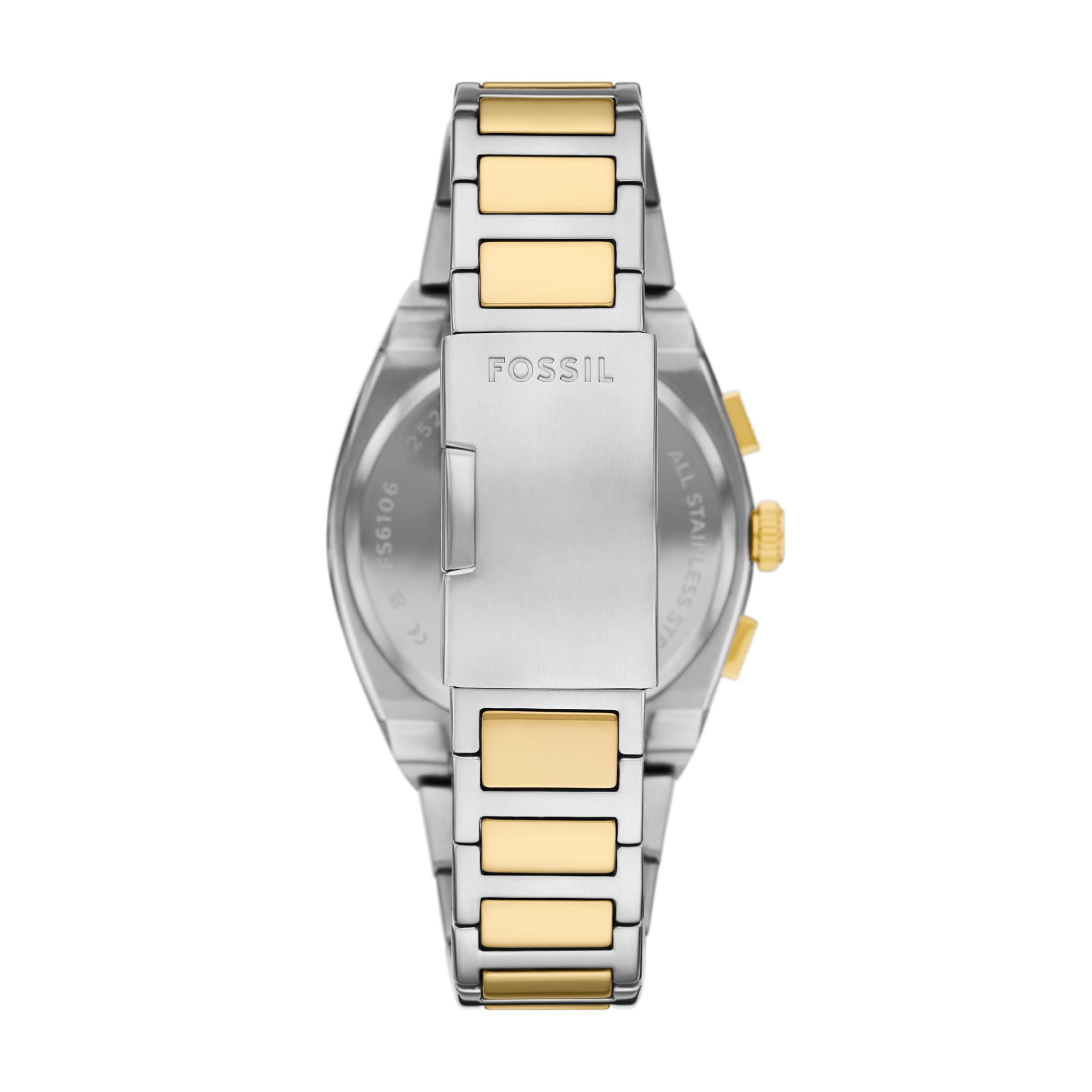 Fossil Men's Everett Quartz Stainless Steel Watch, Three-Hand Watch for Men