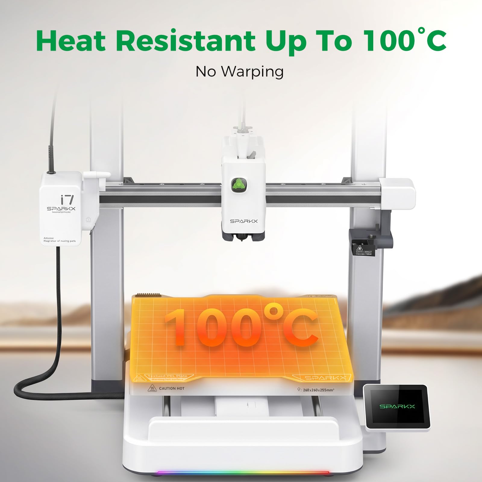 Creality Ender 3 V4 Build Plate, Original PEI Printing Plate Kit 225*250mm, Flexible Spring Steel Magnetic Platform Plate, Easy Print Removal, Heat Resistant For Creality Ender 3 V4 Combo 3D Printer