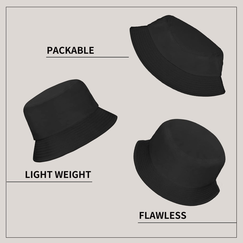 Rosoz 1 & 2 Pack Bucket Hat for Women Men Summer Travel Beach Sun Hat Outdoor Cap Unisex Bucket Hats