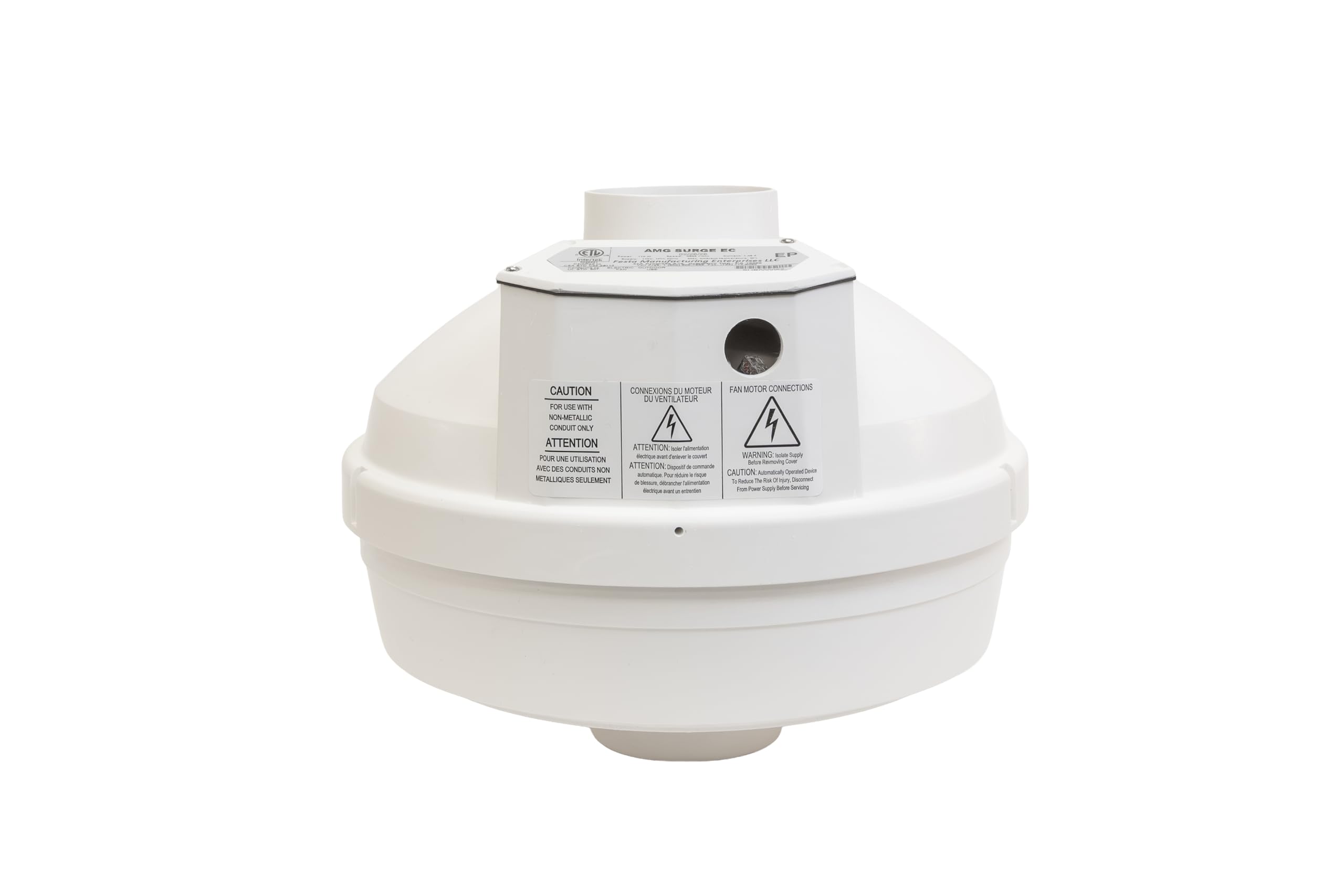 Festa AMG Surge EC Radon Fan – 3“ Installation Kit - Quiet and Energy Efficient Radon Mitigation Inline Fans – High Performance 3” Duct Fan