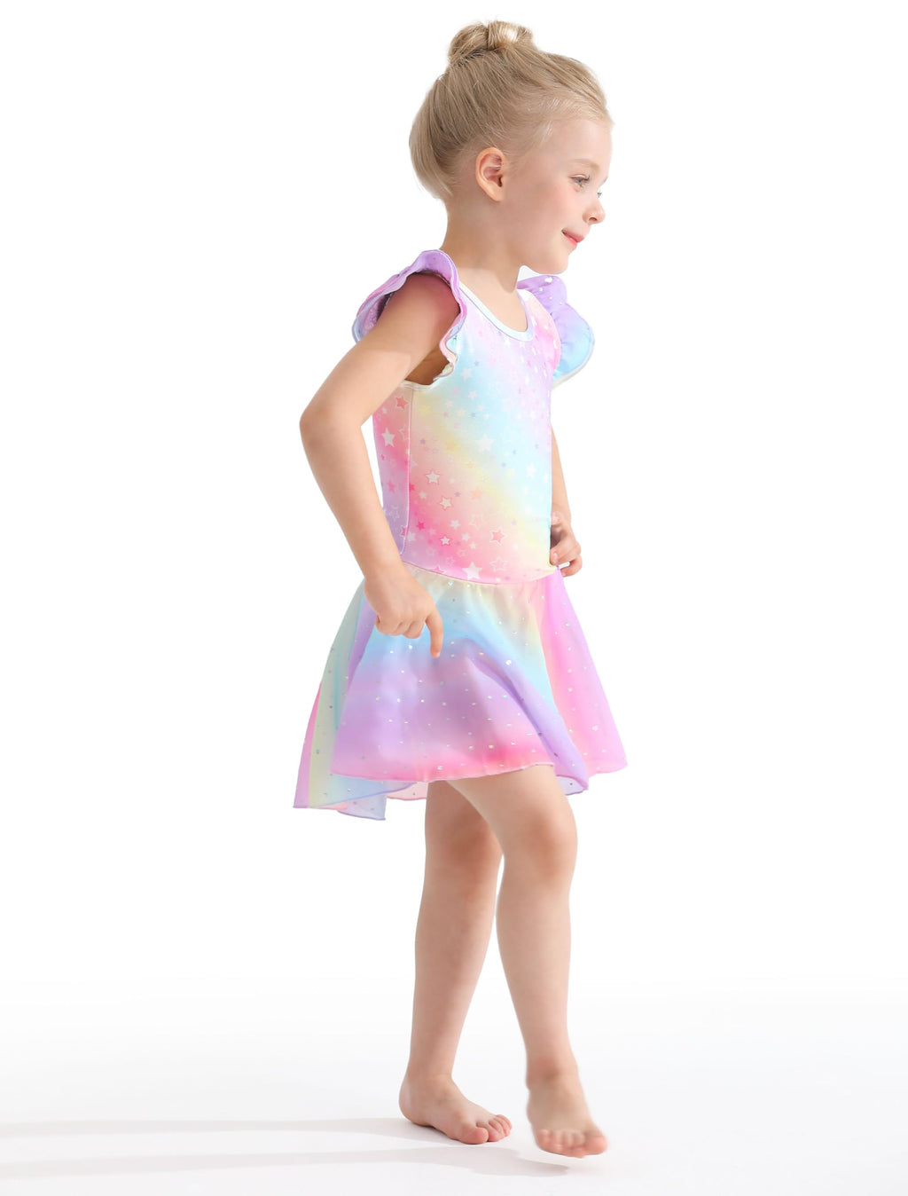 Mecceos Ballet Leotards for Girls Toddler Dance Leotards Short/Long Sleeve Skirt Ballerina Outfits