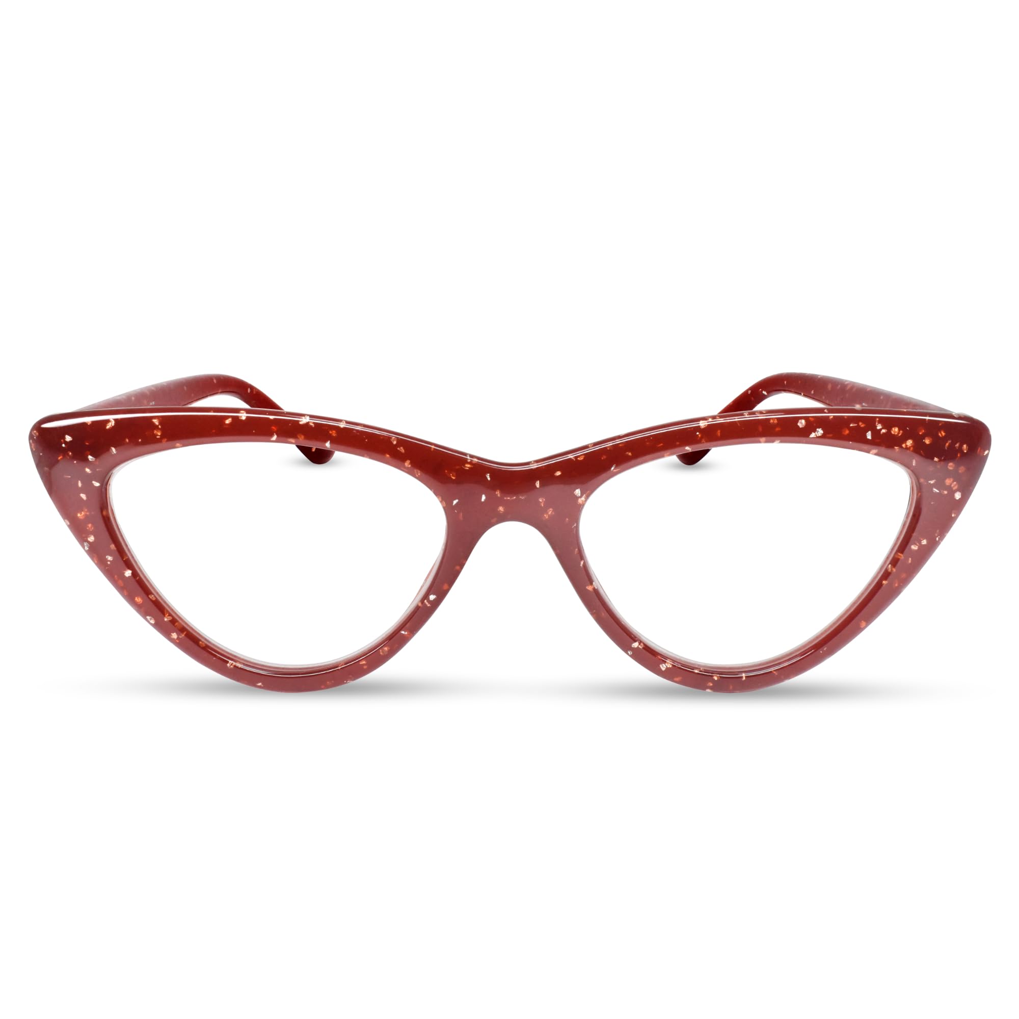 2SeeLife Premium Cat Eye TR-90 Reading Glasses for Women – Narrow–Medium Fit, Sturdy Frame, Spring Hinges, Stylish Readers, Black, +0.50