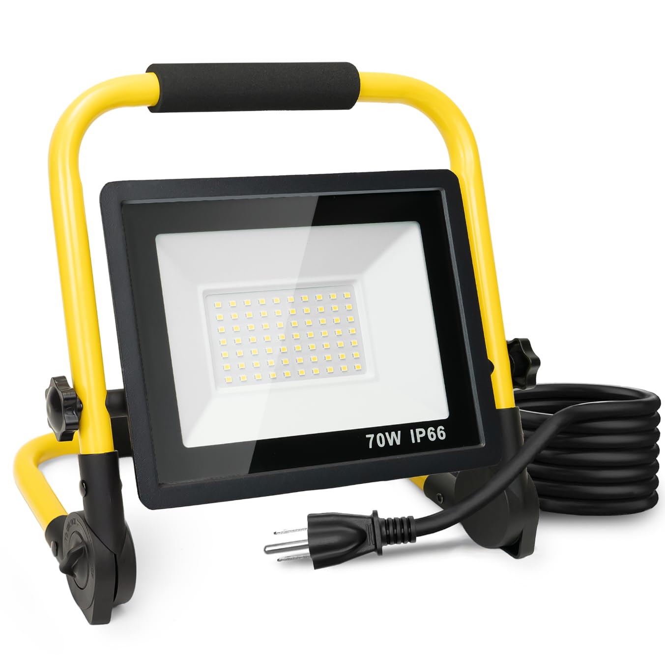 10000LM LED Work Light: Portable Work Light with 5FT Cord, IP66 Waterproof Flood Light for Garage Workshop Job Site Construction Indoor Outdoor Lighting, Tool Gifts for Men Him Husband