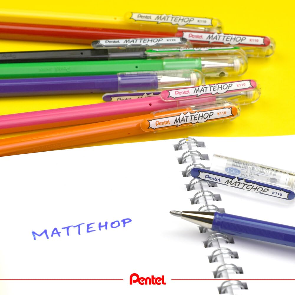 Pentel Matte Hop Original + Sweet Color Ballpoint Pen, 14 Colors K110-V14ST