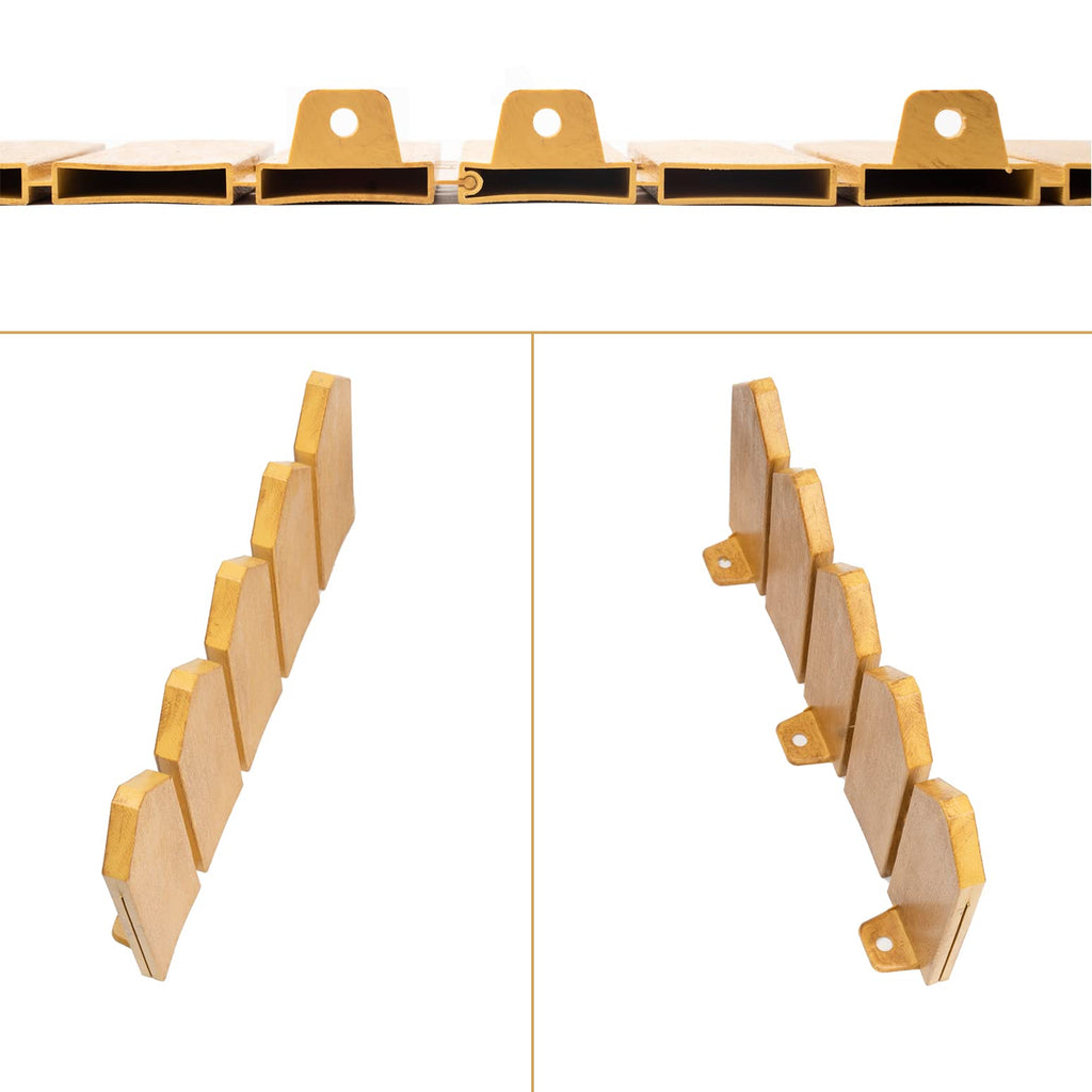 Garden Edging Border Kit 6.7 in Tall Decorative Double-Sided Wood-Look Fence Garden Border, Flower Bed Edging with 20 Anchoring Spikes, 9.3 Foot Kit (White)