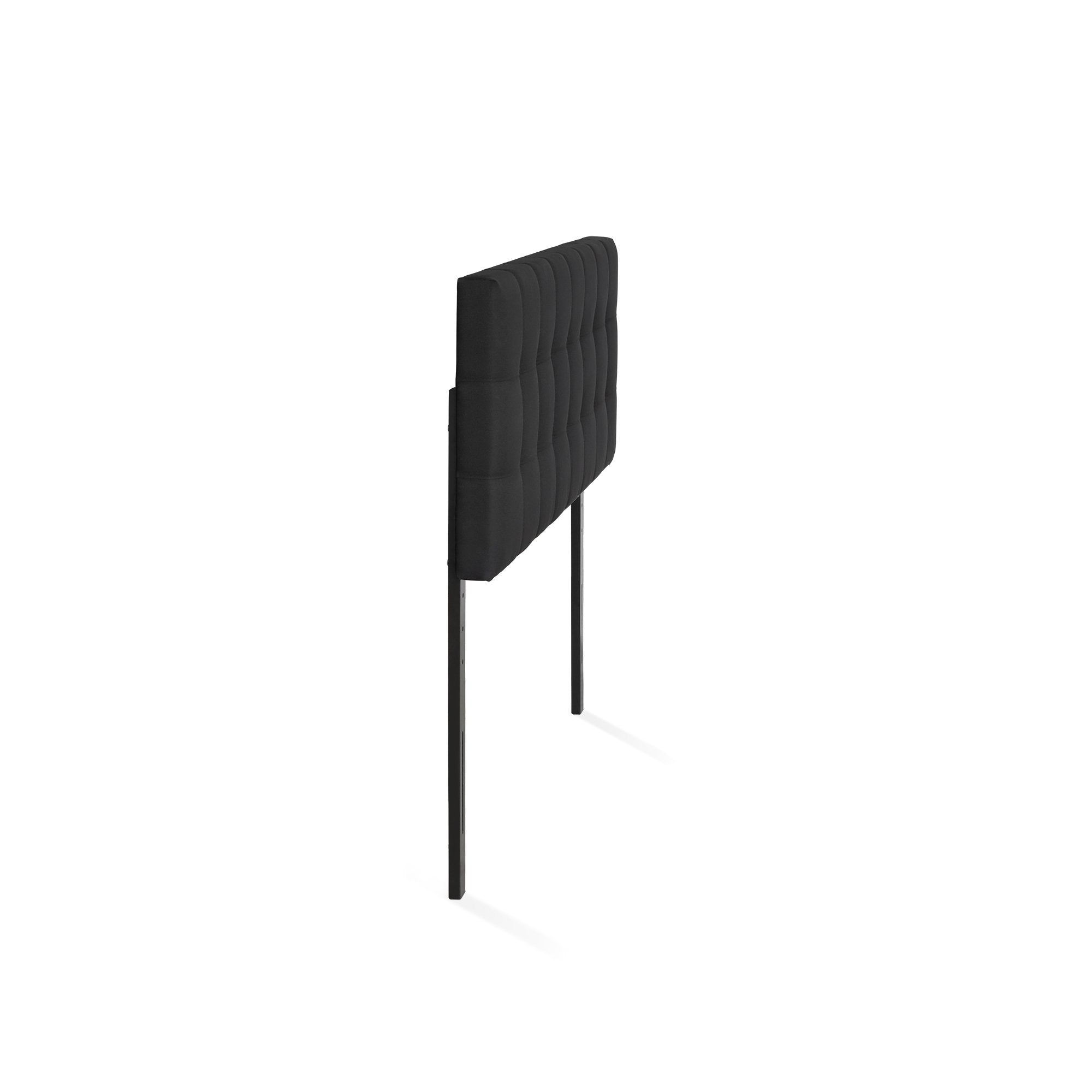 FURINNO Roanne Tufted Headboard, Twin, Black