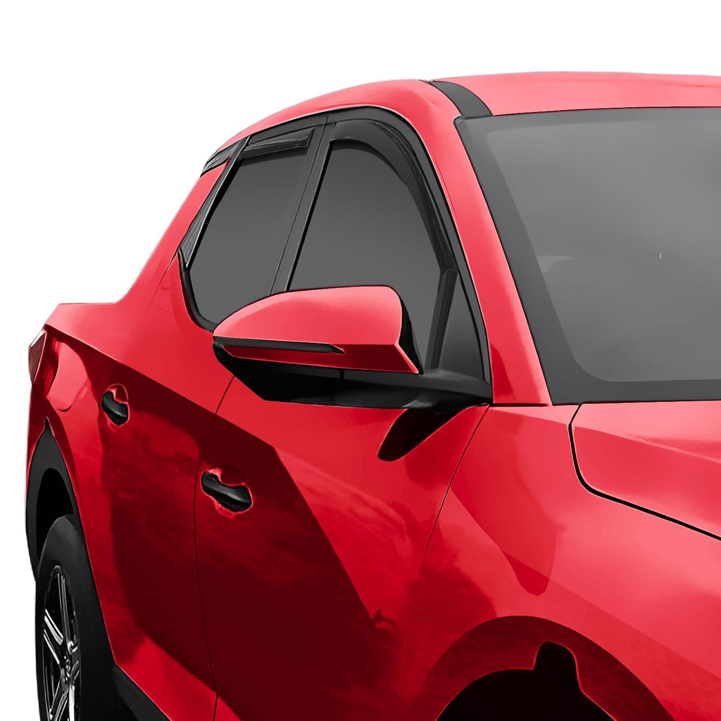 Voron Glass in-Channel Extra Durable Rain Guards for Trucks Chevrolet (Chevy) Silverado/GMC Sierra 2014-2018 Crew Cab, Window Deflectors, Vent Window Visors, 4 Pieces - 220009