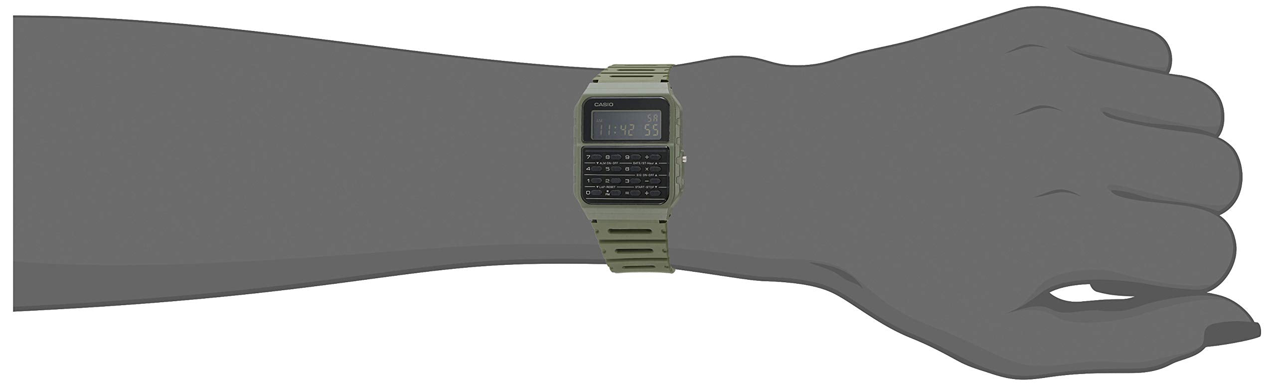 Casio CA53W Vintage Series | Data Bank | 1/100 SEC Stopwatch | Water Resistant | 8 Digit Calculator | Dual Time | Resin Band | Resin Case | Auto Calendar | Daily Alarm | 5 Year Battery