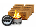 City Bonfires Portable Fire Pit - Mini Fire Pit, Table Top Firepit, No Wood, No Embers, 3-5 Hours of Burn Time - Food Safe for Smores - Lightweight, Emergency Heat, Camping Stove (2-Pack)