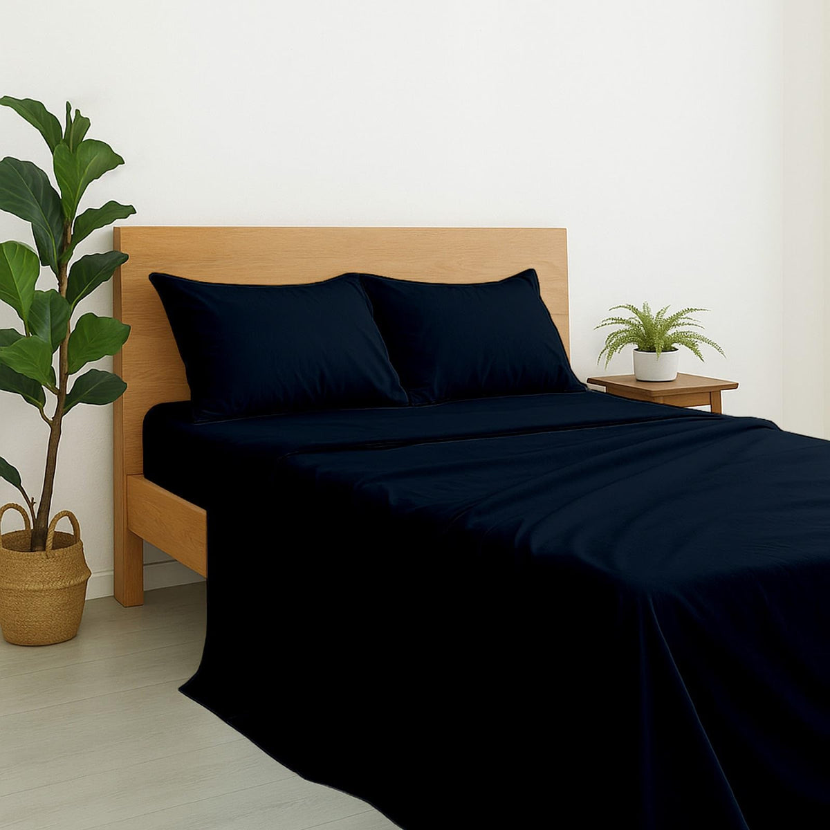 Cottington Lane Twin Size Sheet Set, 100% Egyptian Cotton Premium Hotel Quality 4 Piece Sheets Sets, High Thread Count Dark Grey Solid with 6-10" Deep Pocket