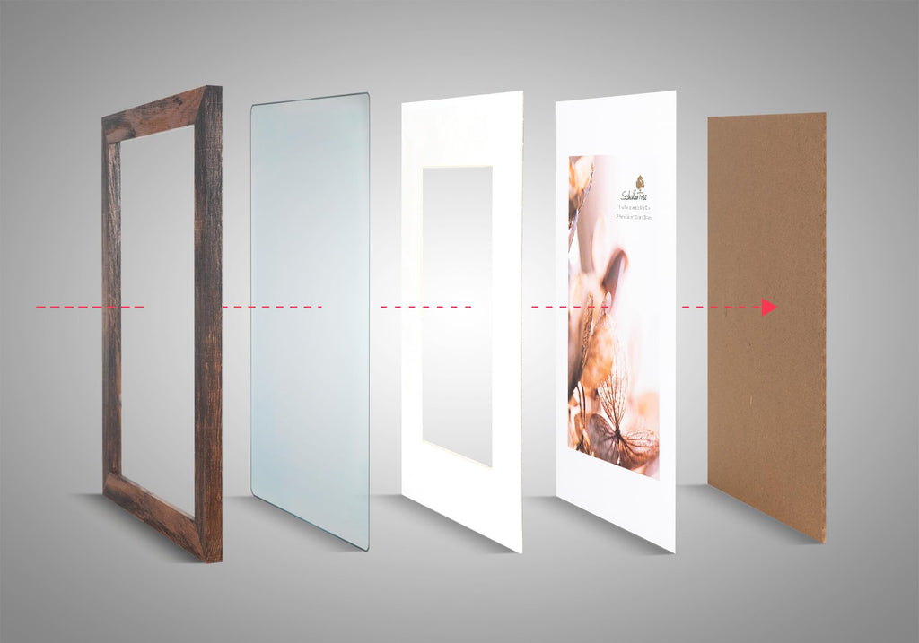 5x7 Picture Frame Gold, Display 5x7 without Mat or 4x6 with Mat, Wall Gallery Photo Frames
