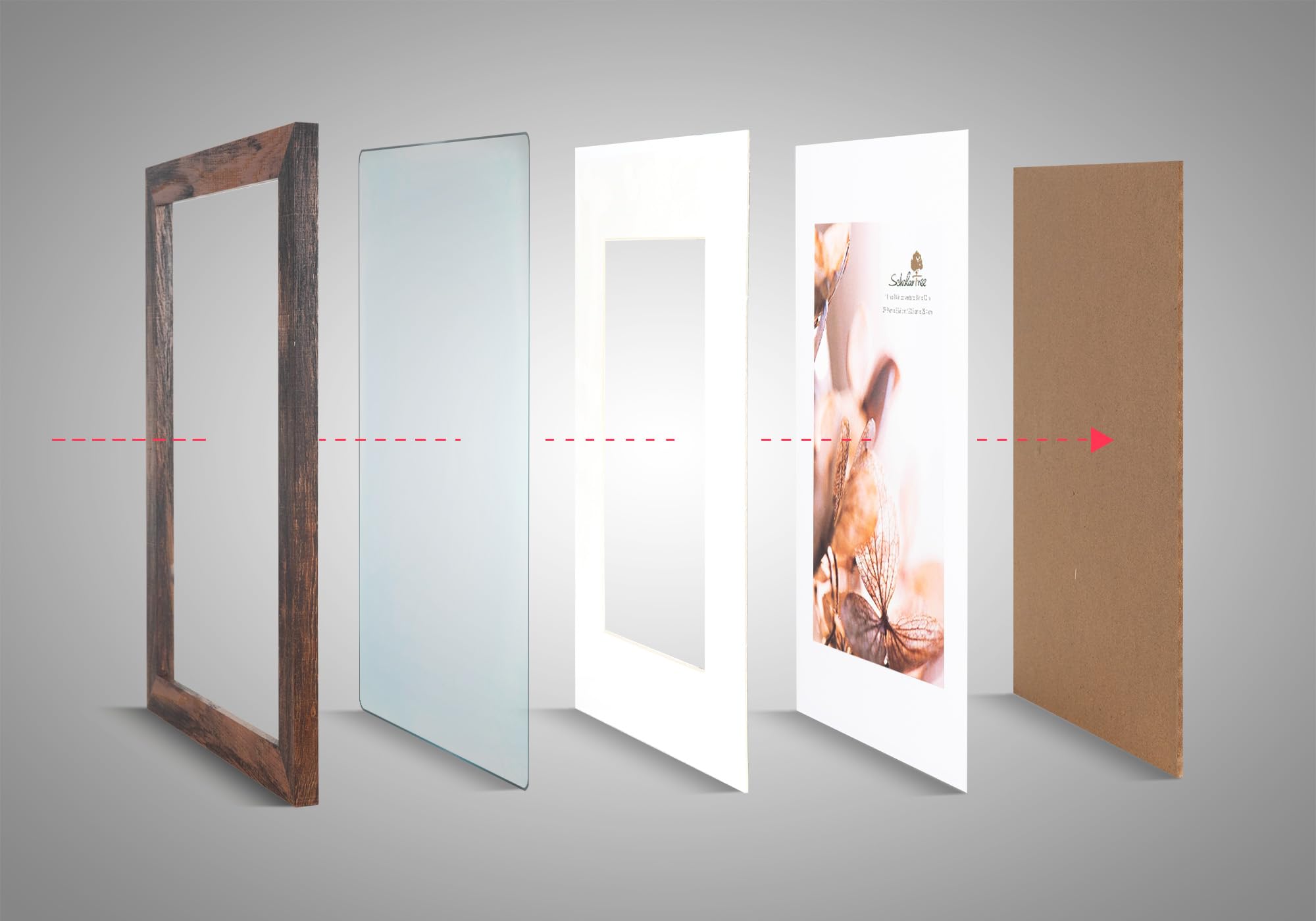 5x7 Picture Frame Gold, Display 5x7 without Mat or 4x6 with Mat, Wall Gallery Photo Frames