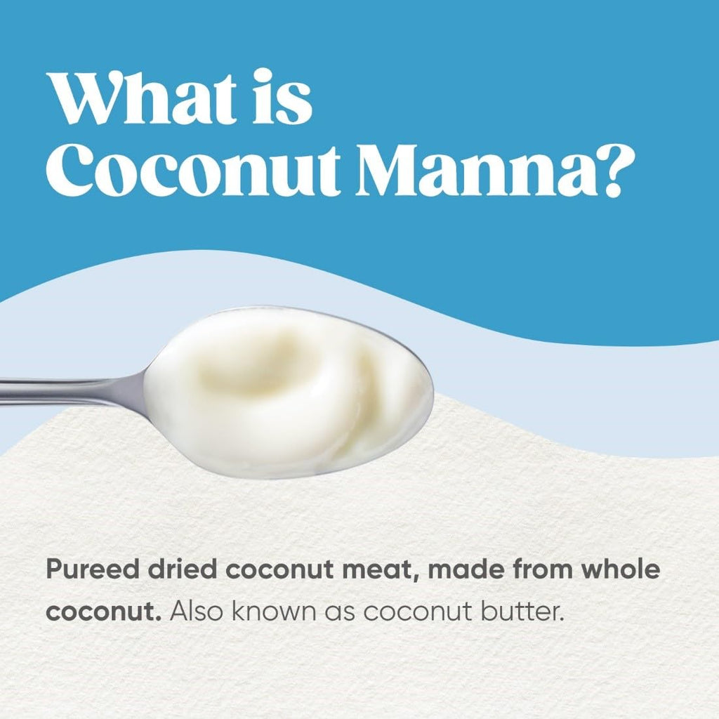 Nutiva Organic Coconut Manna Puréed Coconut Butter, 15 Oz (Pack of 2), USDA Organic, Non-GMO, Whole 30 Approved, Vegan, Gluten-Free & Keto, Creamy Spread to Boost Smoothies & Oatmeal