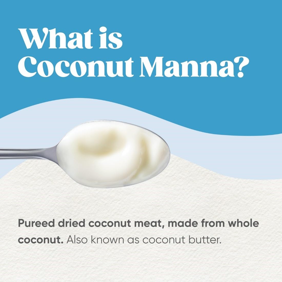Nutiva Organic Coconut Manna Puréed Coconut Butter, 15 Oz (Pack of 2), USDA Organic, Non-GMO, Whole 30 Approved, Vegan, Gluten-Free & Keto, Creamy Spread to Boost Smoothies & Oatmeal