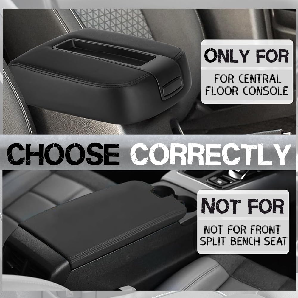 Upgrade Silverado/Sierra Center Console Armrest lid Cover Compatible with 2007-2013 Silverado Tahoe Suburba Avalanche Sierra Yukon XL Arm rest Center Console Cover Lid, Replac OE 19328711, Beige