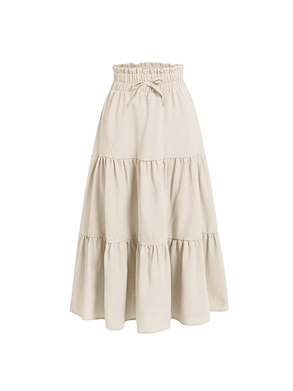 Floerns Girls Boho Floral Print High Waist Flare Hem Summer Long Skirt