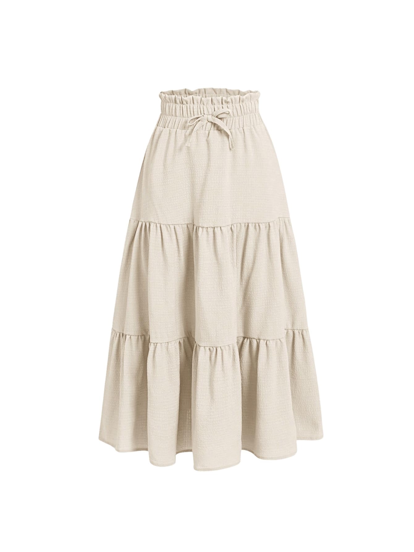 Floerns Girls Boho Floral Print High Waist Flare Hem Summer Long Skirt