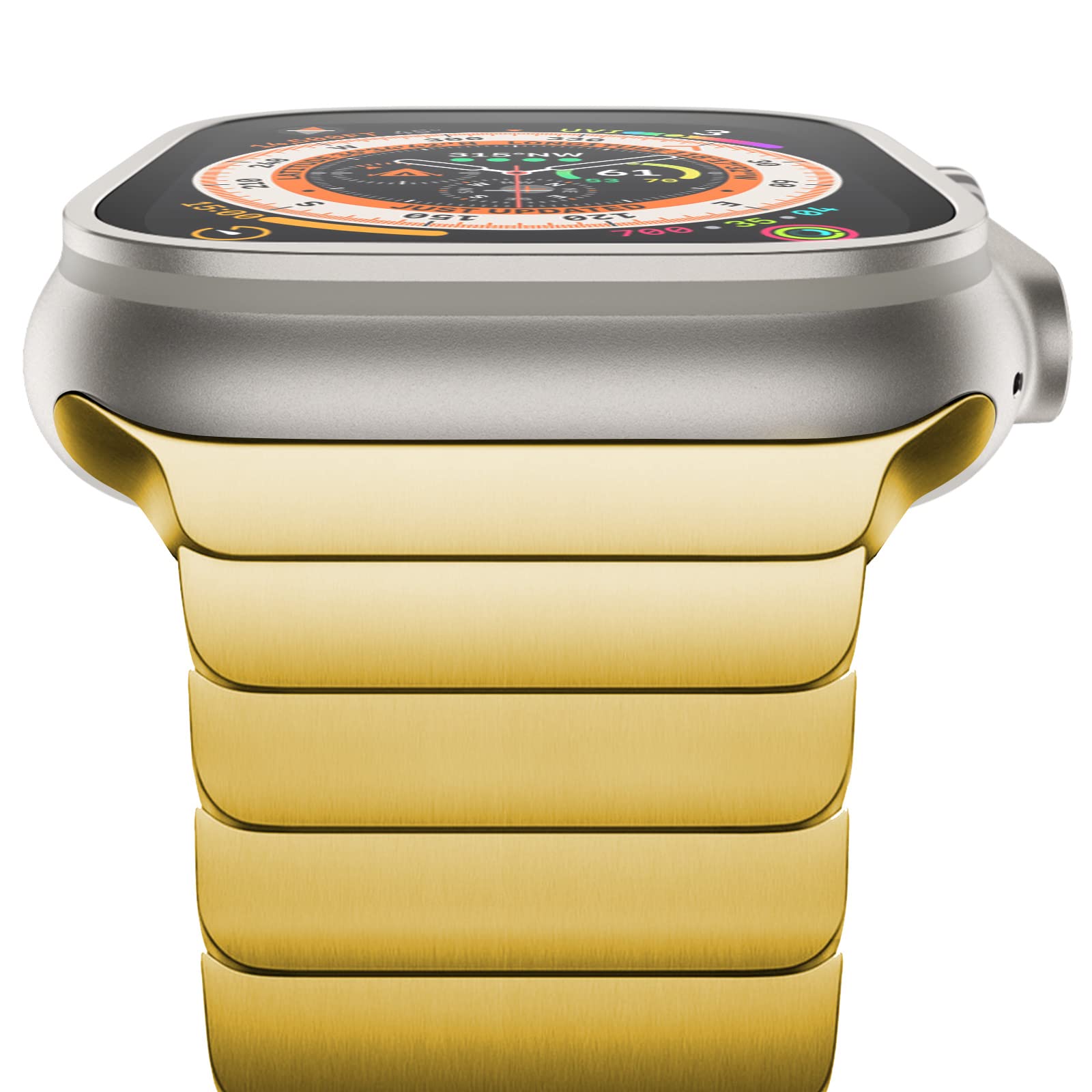 NewWays Titanium & Stainless Steel Link Bracelet for Apple Watch Band Ultra 3 2 1 Band 49mm Series11 10 46mm 42mm 45mm 44mm 41mm 40mm 38mm Series 3-11
