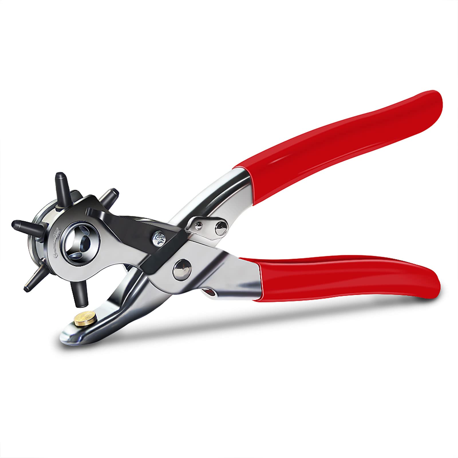 Grommet Kit NEU MASTER, Grommet Tool Kit 3/8 Inch Grommets Eyelet Plier Set with 500pcs Eyelets, Handheld Eyelet Kit Hole Punch Pliers Grommet Press Kits for Fabric Tarps Leather (10mm Grommets)