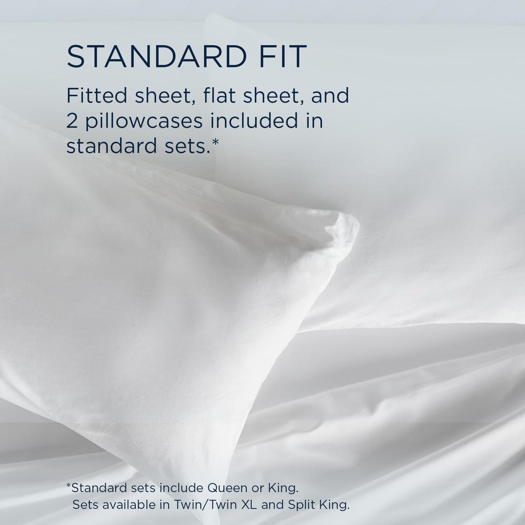 TEMPUR Classic Cotton Sheet Set Cool Gray - Twin