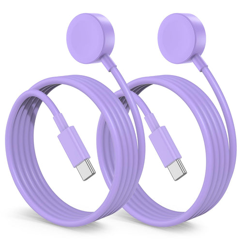 2Pack for Apple Watch Charger Cable, 3FT USB C to Magnetic Wireless Fast i-Watch Charging Cord [Portable], Compatible with iWatch Series Ultra/9/8/7/6/SE/SE2/5/4/3/2 - Black