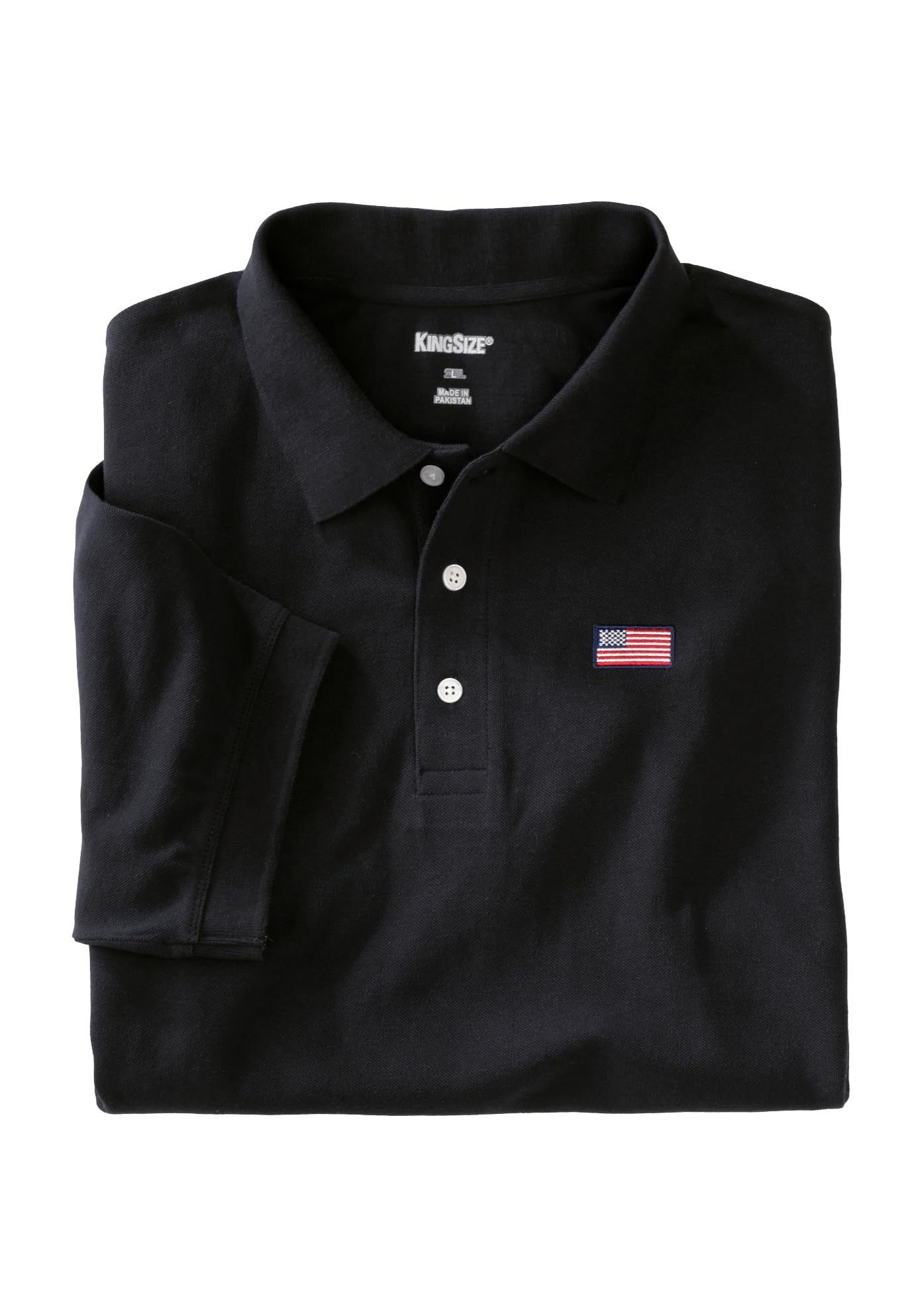 KingSize Men's Big & Tall Shrink-Less Classic Cotton Polo Shirt